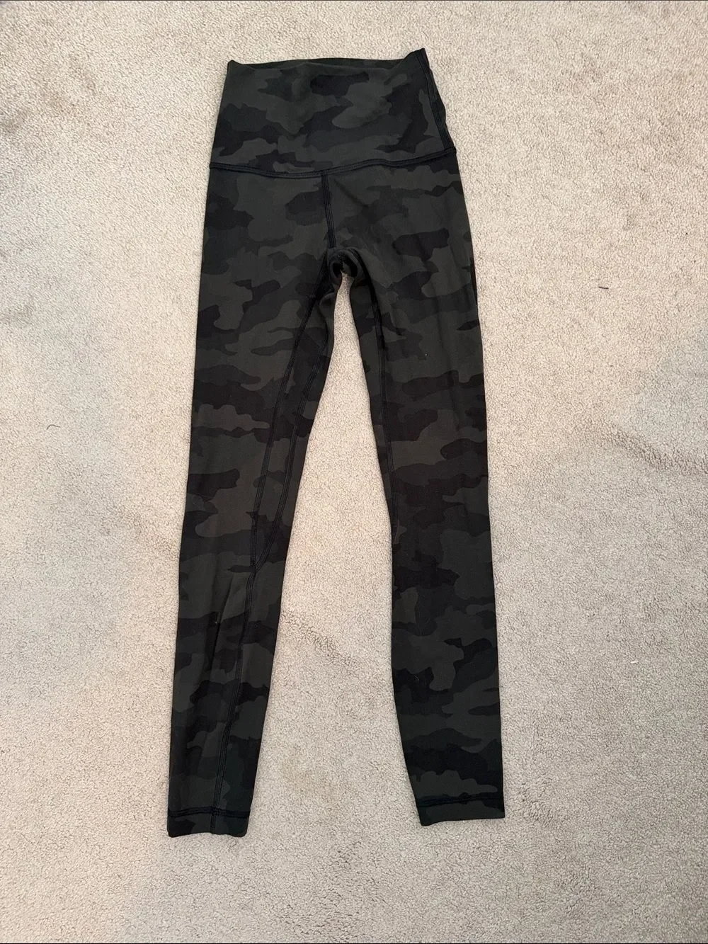 Lululemon Align 25” 0 High-Waist Camo Leggings - Dark Green/Black